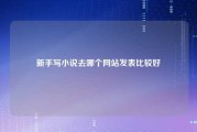 怎样在网络中上发表小说