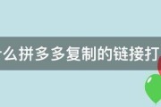 为什么拼多多复制的链接打不开