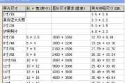 常用照片尺寸大小及规格（像素与大小关系）