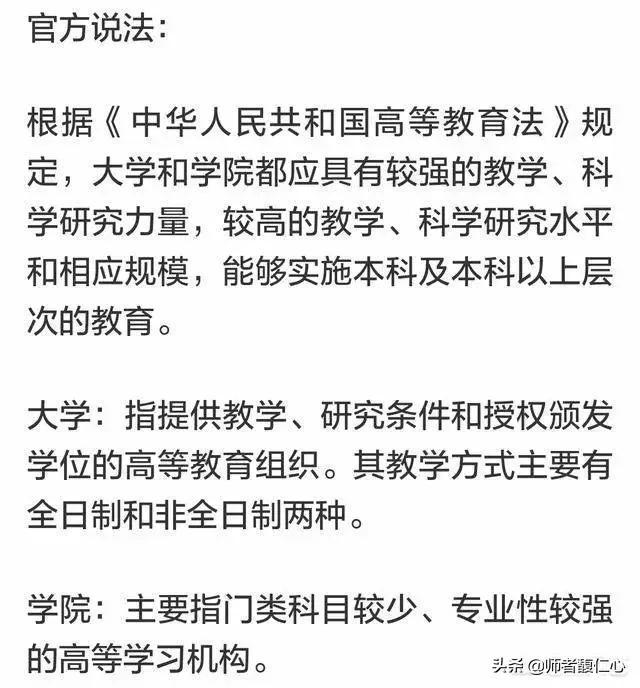 以“学院”命名的大学有哪些值得推荐？