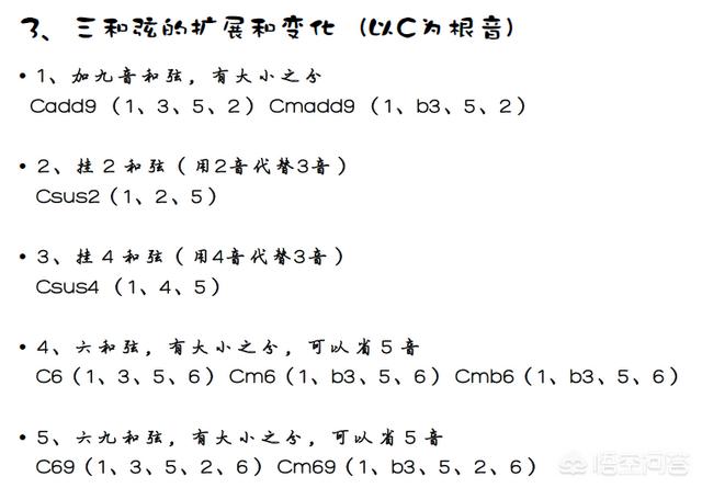 吉他有哪些和弦？