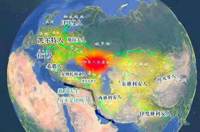 日耳曼人与拉丁人在世界上的分布