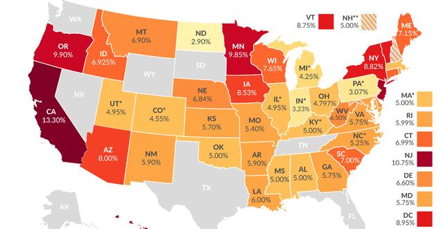 投资美国第一步，了解各州税收吗？