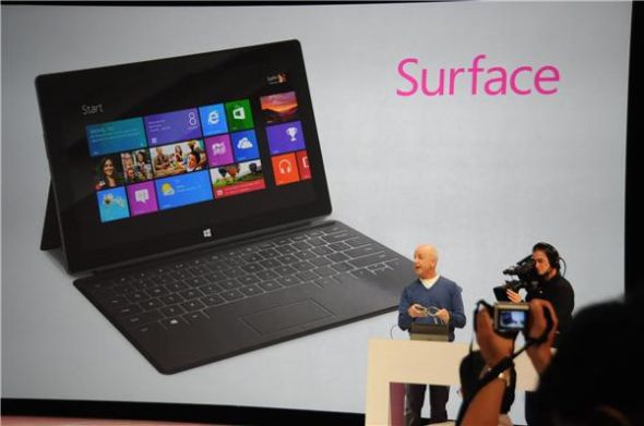 微软发布Surface平板电脑：搭载Win8系统