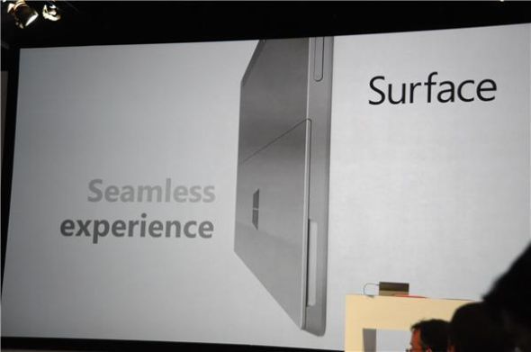 微软发布Surface平板电脑：搭载Win8系统