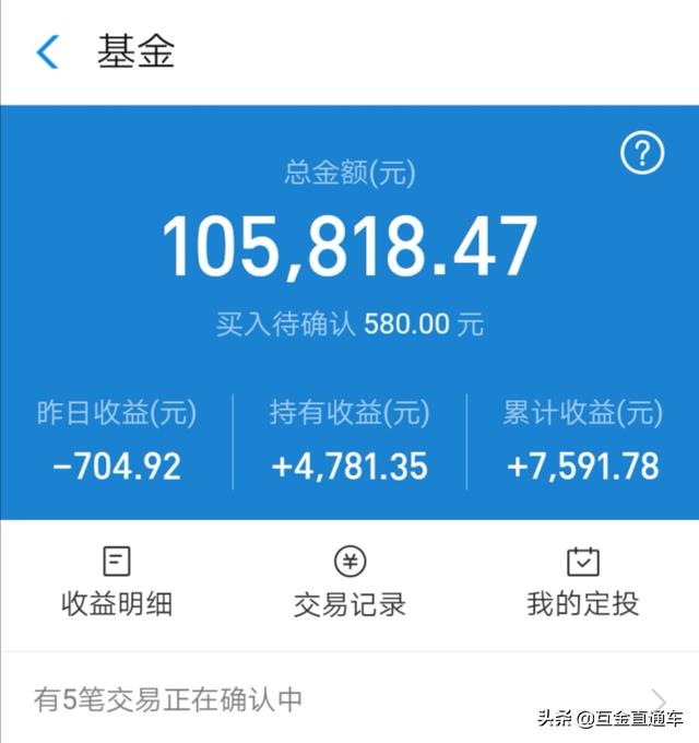 70000元放支付宝基金一年多了才赚1000多，大家有生财之道吗？