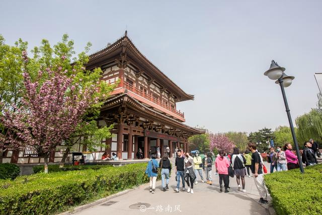 西安青龙寺，中国十大赏樱胜地之一，春天梦幻唯美还免费开放