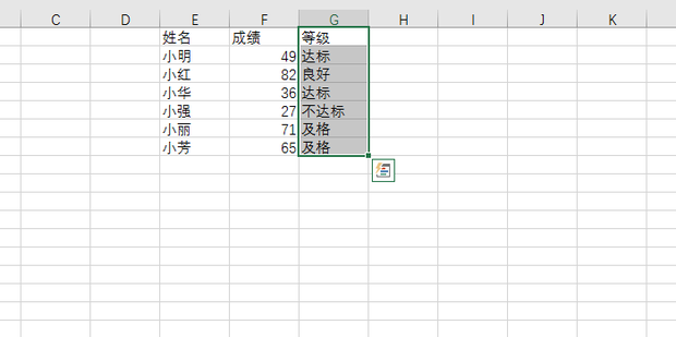 评定学生成绩等级