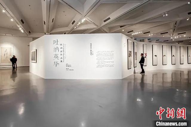 陈湘波作品展亮相厦门 大型水墨装置与观众互动