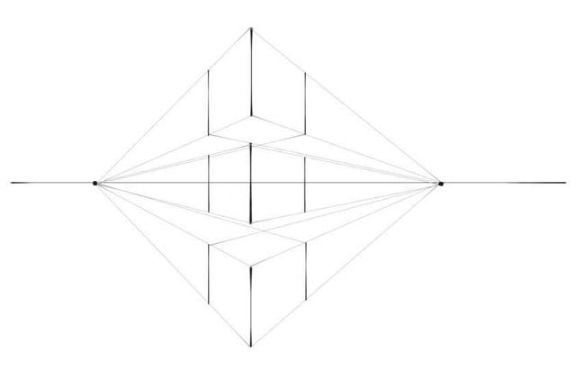 两点透视基础教学：不会画透视怎么办？图解示范教你，一看就会
