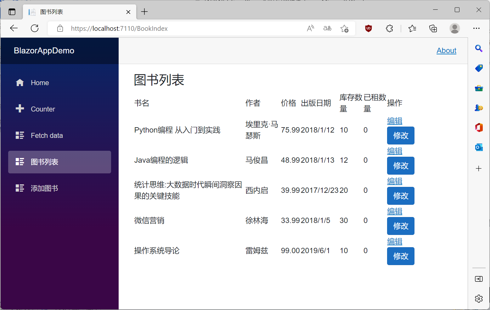 学习ASP.NET Core Blazor编程系列十四——修改