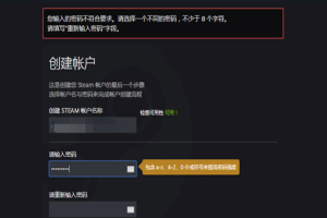 steam密码格式总不对怎么设置 steam密码格式符合要求模版介绍