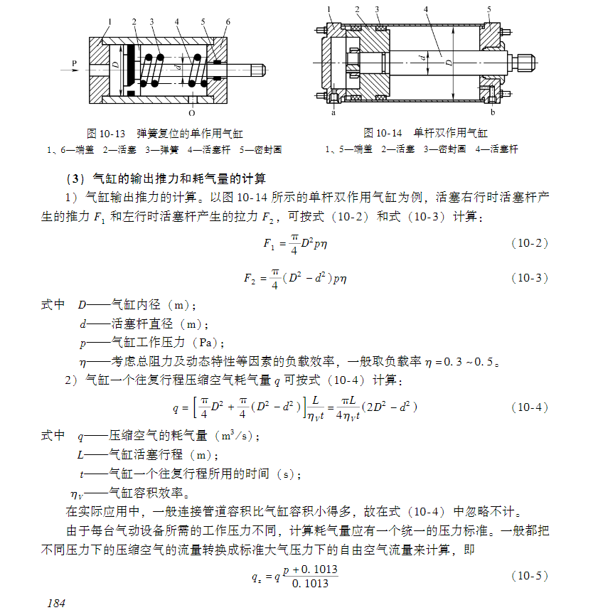 气缸耗气量计算_耗气缸气量计算表_气缸气量计算表