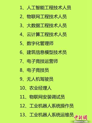 电子竞技员、无人机驾驶员正式发布13个新职业