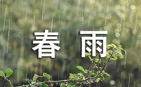 春雨像什么的比喻句（精选50句）